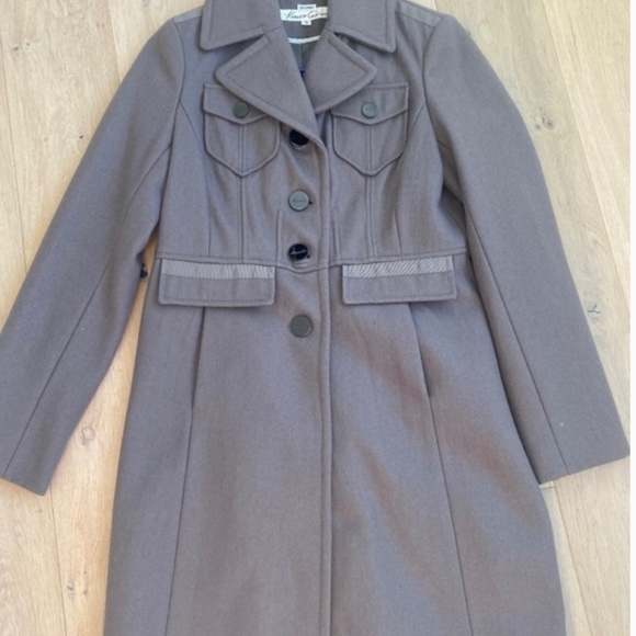 Kenneth Cole Grey Coat Size 4 - Picture 1 of 5